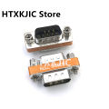 High Quality Mini Null Modem DB9 Female Male plug Adapter Gender Changer cross new. 