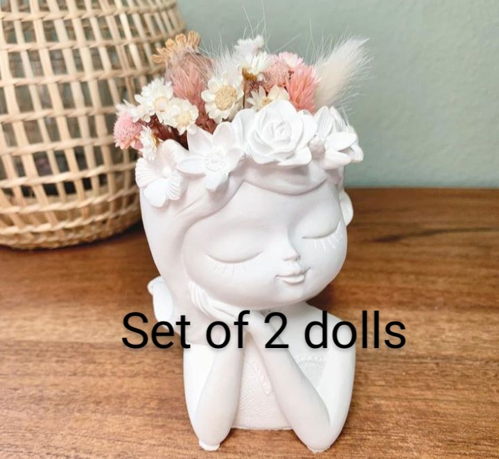 2 piece cute mini dolls   Statue for home decoration 100%REAL AND ORIGINAL PRODUCT