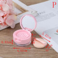 Portable Plastic Powder Box Empty Loose Powder Pot With Sieve Mirror Cosmetic Sifter Loose Jar Travel Makeup Container 7 Styles. 