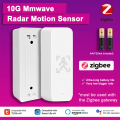 Tuya Zigbee 10GHz MmWave Radar PIR Motion Sensor Smart Life APP Controlled Home Automation Alexa Compatible Motion Detector. 