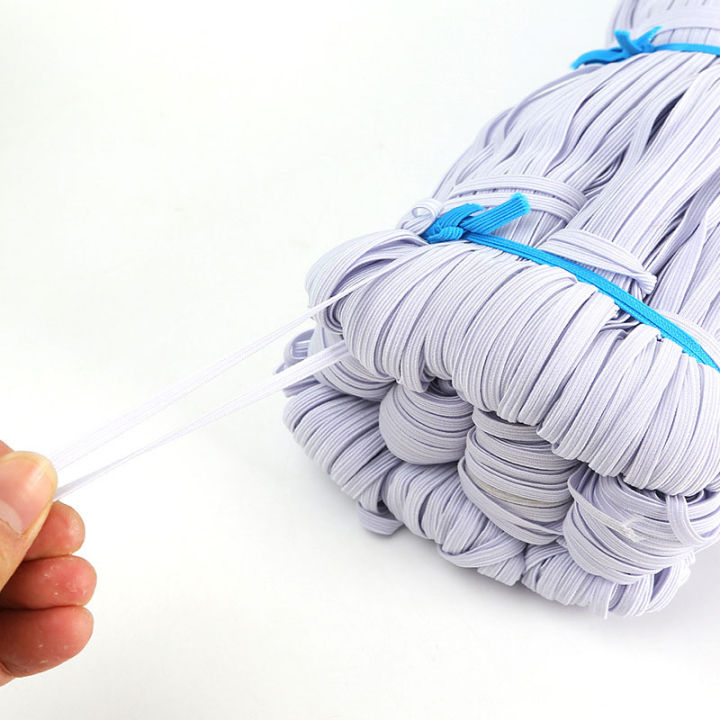 White/Black Flat Elastic Bands Elastic Band Cloth Garment Elastic Tape For DIY Sewing Stretch Rope Acces 3/4/5/6/8/10MM