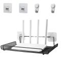 High quality Wall Mounted Wifi Router  Shelf  Holder Router Stand CCTV Holder CCTV Stand Television Set-Top Box Holder Metal Wifi Router Shelf Wall Mount Shelf Bracket For TV Accessories WiFi Router TV Box WiFi Remote Control Storage Box For Bedroom. 