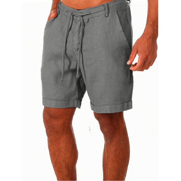 KB%20New%20Men's%20Cotton%20Linen%20shorts%20Pants%20Male%20Summer%20Breathable%20Solid%20Color%20Linen%20Trousers%20Fitness%20Streetwear%20S-4XL%20-%20Image%202