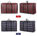 Heavy Duty Extra Large Storage Bags Plaid Moving Bags Totes with Zipper for Clothing Blanket Storage Bags College Supplies Boxes. 