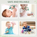 Baby Teething Toys with Easy-Grip Handles, Food-Grade Silicone Teething Toys, Suitable for Babies 0-6 Months, 6-12 Months.