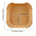50pcs/125pcs Air Fryer Special Paper Food Silicon Oil Paper Round Bracket High Temperature Absorbent Paper Baking Accessories. 