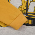 【Through 1615 flame】Little boy excavator pajamas set, long sleeved pants, suitable for 2-9 years old boys family wear. 