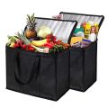 1 Pc Portable Insulated Cooler Outdoor Camping Travelling BBQ Catering Materials Zipper Bag Picnic Folding Insulated Bag. 