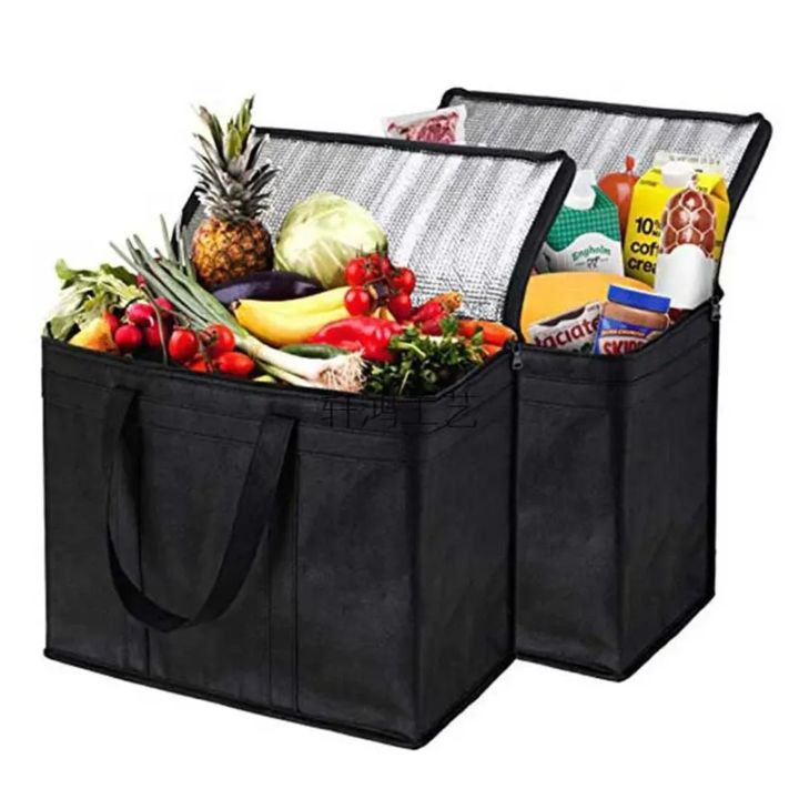 1%20Pc%20Portable%20Insulated%20Cooler%20Outdoor%20Camping%20Travelling%20BBQ%20Catering%20Materials%20Zipper%20Bag%20Picnic%20Folding%20Insulated%20Bag%20-%20Image%202
