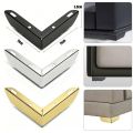 4PCS Metal Furniture Support Legs Three-pronged Feet 3.5cm Height DIY Furniture Hardware for Sofa/Cabinet/Couch/Table/Ottoman. 