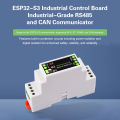 ESP32-S3 1 Channel WiFi Bluetooth Relay Industrial Control Board with Isolated RS485 CAN Communicator Type-C ESP Microcontroller. 