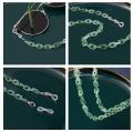 Bohemia Amber Acrylic Glasses Chain Women Leopard Resin Largand Chain For Glasses Sunglasses Hold Straps Cords Accessories. 