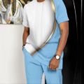 The New Men's Set for Spring and Autumn 2025 Features a Casual Fashionable Comfortable and Soft 3D Striped Pattern Print. 