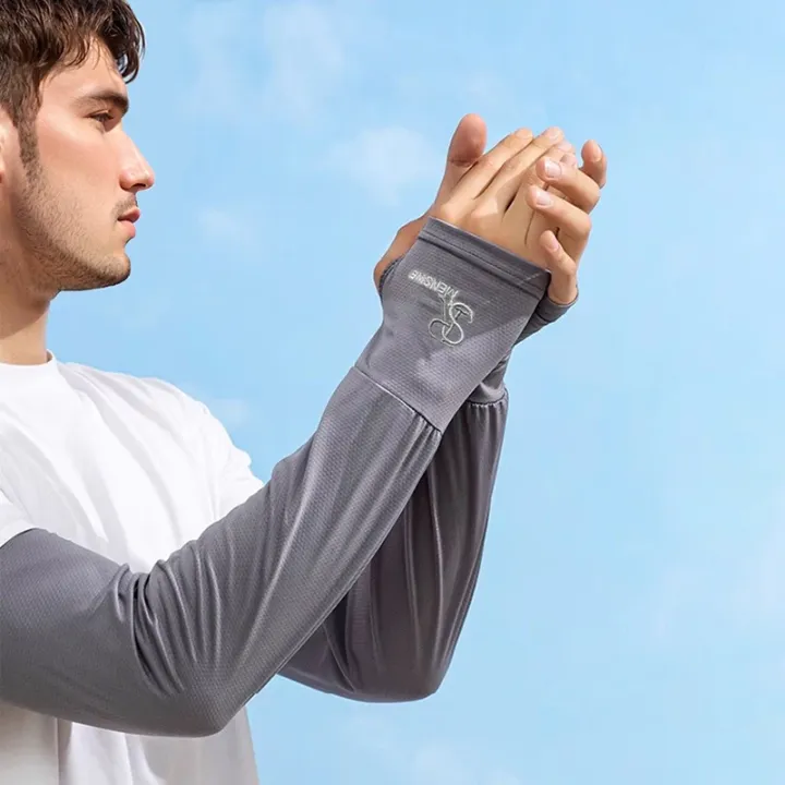 Summer%20Sun%20Protection%20Ice%20Sleeves%20Unisex%20Fashion%20Embroidered%20Outdoor%20Driving%20Riding%20Arm%20Sleeves%20With%20Thumb%20Hole%20-%20Image%203