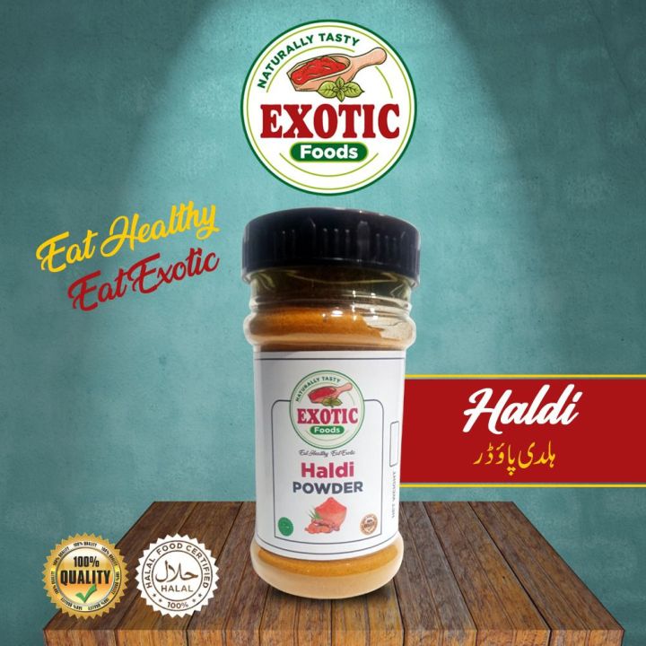 Exotic Foods Haldi Powder 125gm / Plastic Jar