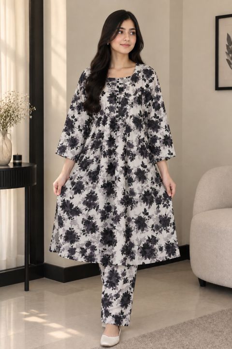 lawn 2 PC floral