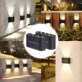 Solar Wall Lamp Outdoor Waterproof Solar Powered Light UP and Down Illuminate Home Garden Yard Decoration Outside Sunlights. 