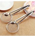 Multi-Functional Stainless Steel Filter Spoon with Clip – Oil, Frying, BBQ Strainer & Clamp Kitchen Tool (1 Pc). 