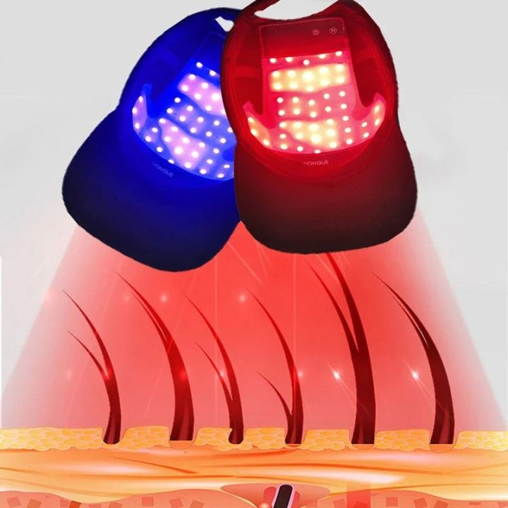 LED Red Light Therapy Cap Hair Growth Helmet Diode LaserHat Light Therapy Cap for Hair Regrowth and Hair Loss Treatment
