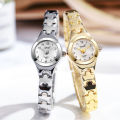 【New Trend】Women's small exquisite Arabic numerals small dial steel strap quartz watch suitable for Halloween gifts, daily wear and so on.. 