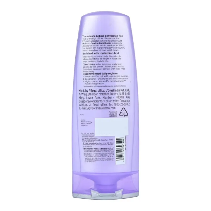 Loreal%20Paris%20Moisture%20Sealing%20Conditioner%20With%20Hyaluronic%20Acid%20For%20Dry%20&%20Dehydrated%20Hair,%20Adds%20Shine%20&%20Bounce,%20Hyaluron%20Moisture%2072H%20175ml%20-%20Image%202