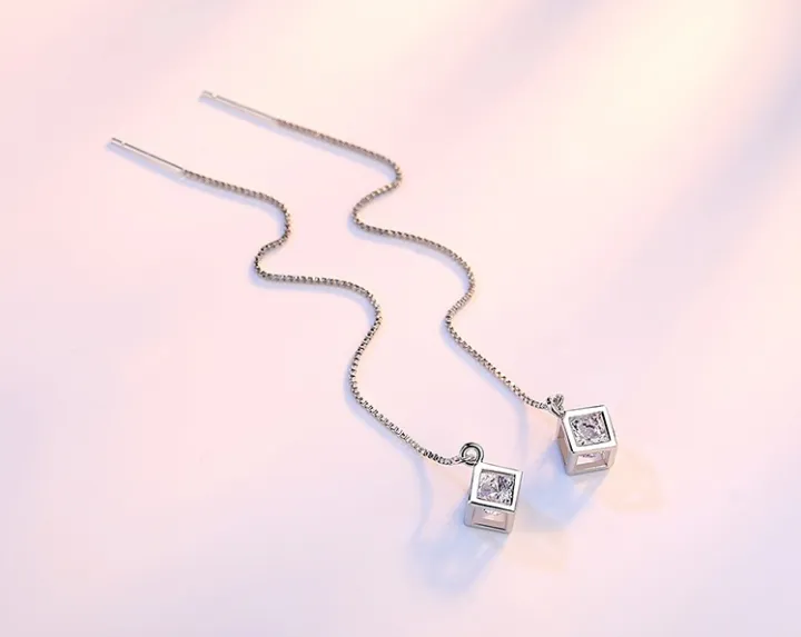 Elegant%20Fashion%20925%20Sterling%20Silver%20Cube%20Love%20Window%20Zirconia%20Sugar%20Drop%20Earrings%20Box%20Chain%20Long%20Tassel%20Earrings%20S-E238%20-%20Image%203