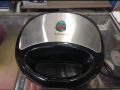 National Sandwich Maker 4-in-1 - Toaster, Waffle Iron, Contact Grill, Doughnut Maker - Removable Plates with Non-Stick Coating - Black - Stainless Steel - 750W. 