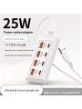 8-port USB adapter, equipped with 4 USB 3.0 ports and 4 PD fast charging ports - 25W power output. 
