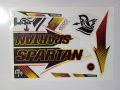 New 3D 2023 SPARTAN RED & BLACK  Edition Top Quality Cricket Bat Sticker For Professional Players. 