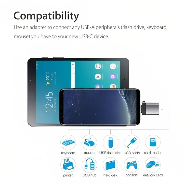 Type C OTG Adapter Aluminum Frame Premium Quality