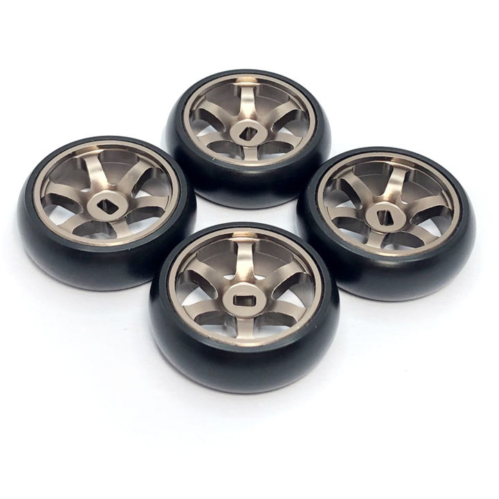 RC Car WLtoys 1/28 K969 K979 K989 K999 284131 Mini-z Mini-d Mini-q RC Car Upgrade 25.5mm Drift Tires, Metal Wheels