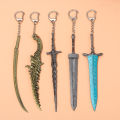 Game Moonlight Greatsword Keychain Reduvia Dagger Moonveil Katana Weapon Model Pendant Keyring for Women Men Cosplay Jewelry. 