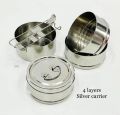 Stainless Steel Food Carrier / Lunch Carrier with Handle Pot. 