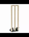 Best Cricket Wicket with Base Spring Back Cricket Stumps. 