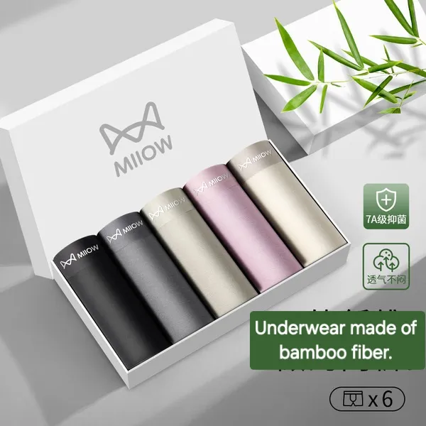Mii%C5%8Dw%20Underwear%20for%20men%20China%20Ice%20Silk%20Men's%20Underwear%20-%20Antibacterial%20%20Men%20Boxer%20-%20(1%20Pis)%20-%20Male%20Underpants%20Shorts%20Boxers%20%20Panties%20Brief%20-%20Luxurious%20comfort%20for%20your%20everyday%20-%201%20Pis%20Boxer%20-%20Miiow%202%20Bumboo%20Fiber%20-%20Image%205