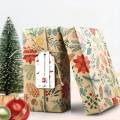 1 Roll 10m Large Size Christmas Themed Gift Wrapping Paper Plant Leaves Flowers Decoration Kraft Paper DIY Gift Wrapping Supplies. 