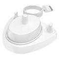 Electric Toothbrush USB Charger Base & Toothbrush Heads Holder Set Compatible with Oral B Braun Electric Toothbrushes PRO Series. 