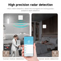 24G Smart Human Body Sensor Tuya Zigbee Radar Detector Human Presence Detector Support Alexa  Assistant Home Automation. 