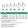 DNDYUJU 10-50X Fishing Swivels With Interlock Snap Pin Rolling Swivel Stainless Steel Fishhooks Lure Carp Connector Fishing Tool. 
