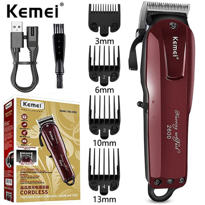 kemei 2600 professional barber shop hair clipper for men electric hair ...