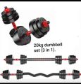 Csn 20Kg Dumbbell Set Adjustable + Straight Connector + Curve Connector. 