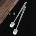 Tiartisan 2pcs Titanium Coffee Tea Stirring Spoon Juice Dessert Ice Cream Spoon Ultralight Durable Outdoor Camping Tableware. 