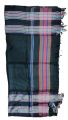 Traditional Soft Linen Balochi Dupatta - Black - 2.5 Meters. 