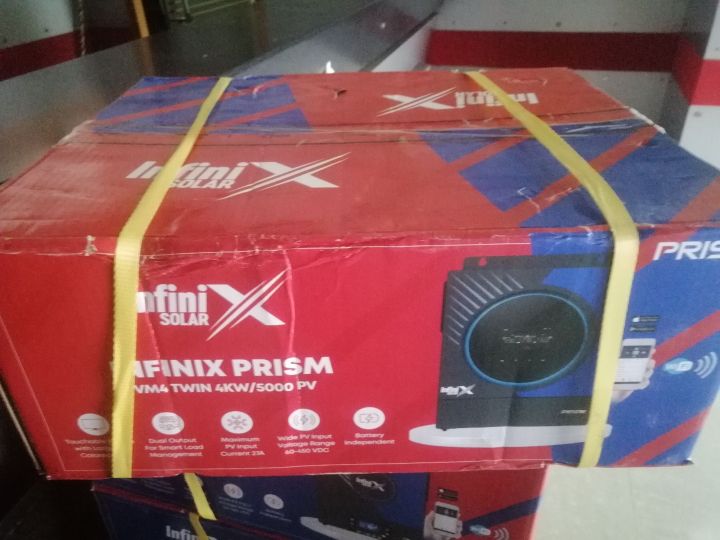 Infinix Prism(Voltronic) VM4 TWIN 4KW/5000 PV inverter Hybrid pure sine wave.