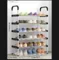 Stainless Steel Shoe Rack Multifunction Sandal Shoe Holder 4 Layers. 