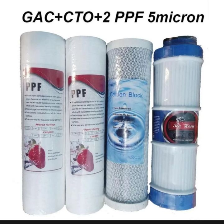 Aqua Water filter set of 4 -PPF CTO,GAC