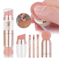 5 In 1 Portable Retractable Makeup Brushes For Foundation Eyebrow Lip Eyeshadow Loose Powder Cosmetic Set Makeup Brush Tools. 