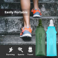 250ML 500ML TPU Soft Folding Water Bottles BPA-Free Collapsible Flask for Hydration Pack - Ideal for Running Hiking Cycling. 