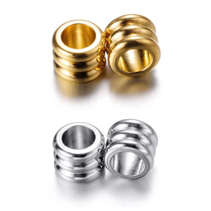 20pcs%203mm%205mm%206mm%20Stainless%20Steel%20Big%20Hole%20Spacer%20Beads%20DIY%20Charm%20Necklace%20Bracelet%20Jewelry%20Making%20Findings%20Accessories%20-%20Image%203