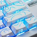 Contour 4.0 Side Engraved Keycap PBT Translucent 97 Key Gaming Mechanical Keyboard Key Cap White For Magnetic Switch F75 GMK87. 